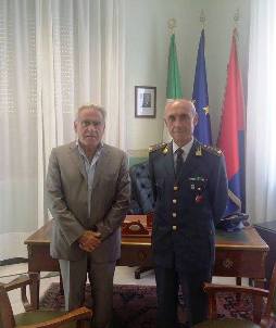 Il sindaco Vallone ed il colonnello Cozzoli