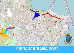 Le aree della Fiera Mariana 2022