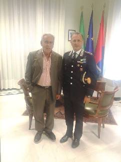 Il sindaco Vallone ed il colonnello Gagliano