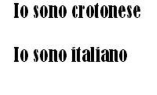Io sono crotonese - Io sono Italiano