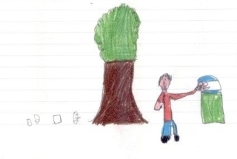 Un disegno di un alunno crotonese