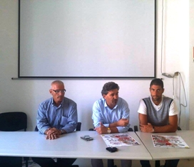 Un momento della conferenza stampa