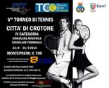 V° torneo di tennis Città di Crotone