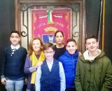 La vicesindaco Cosentino con il neo sindaco ed i consiglieri della scuola Benedetto XVI