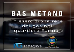 Rete del gas a Farina