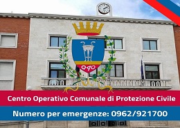 Numero emergenze: 0962/921700