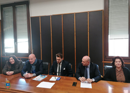 Un momento della conferenza stampa