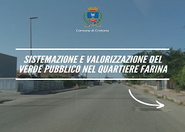 Sistemazione del verde pubblico nel quartiere Farina