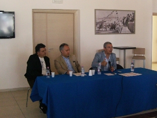 Un momento della conferenza stampa