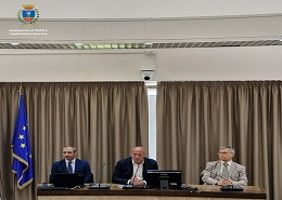 Un momento della conferenza stampa