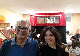 Adriano Ferraiolo e l'assessore Alessia Romano