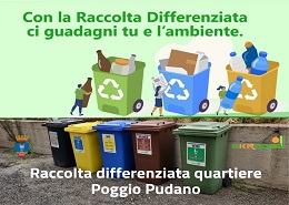 Raccolta differenziata a Poggio Pudano