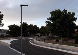 La nuova strada di collegamento con viale Gandhi