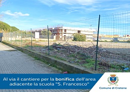 L'area interessata dal cantiere