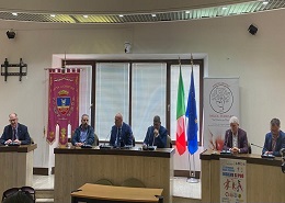 Un momento della conferenza stampa