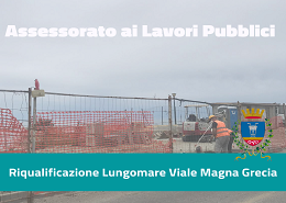 Il cantiere in viale Magna Grecia