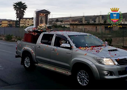 Un momento della processione dello scorso anno