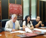 Un momento della conferenza stampa