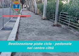 Il cantiere in via Regina Margherita