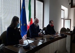 Un momento della conferenza stampa