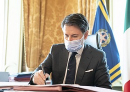 Il presidente del Consiglio Giuseppe Conte