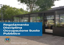 Regolamento disciplina occupazione suolo pubblico