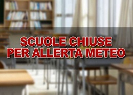 Scuole chiuse per allerta meteo