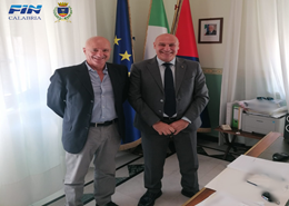 Il presidente Porcaro e il sindaco Voce