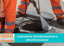 Calendario disinfestazione e derattizzazione