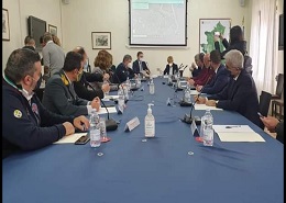 Un momento dell'incontro con il ministro