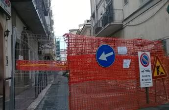 Il cantiere di via Interna Marina