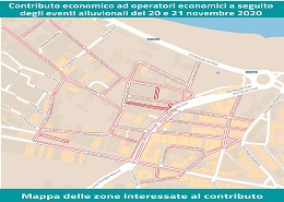 La mappa delle zone interessate dall'avviso