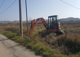 I lavori in via Belvedere Spinello