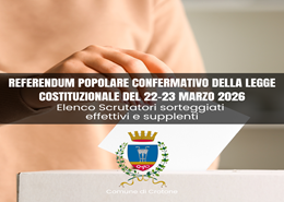Referendum 22 e 23 marzo 2026