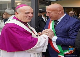 Il vescovo Panzetta e il sindaco Voce
