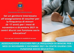 Voucher per la frequenza di centri diurni