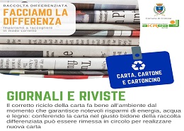 Raccolta differenziata carta e cartone