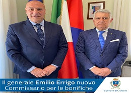 Il sindaco Voce e il generale Errigo