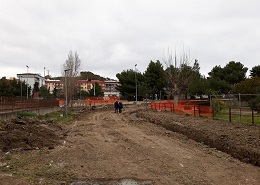 La nuova strada di collegamento con viale Gandhi