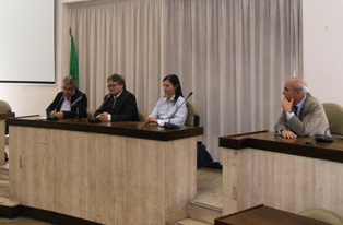 Un momento della conferenza stampa