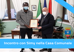 Simy e il sindaco Voce