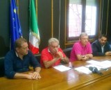Un momento della conferenza stampa