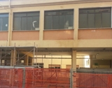 Il cantiere alla scuola Alfieri