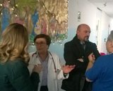 Un momento della visita