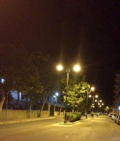 Impianto di illuminazione in Via Regina Margherita