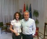 L'ing. Clara Nino ed il sindaco Vallone