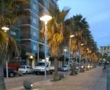 La nuova illuminazione sul lungomare