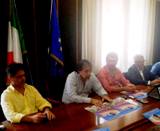Un momento della conferenza stampa