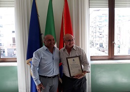 Il sindaco Pugliese con il sig. Raffaele Colosimo