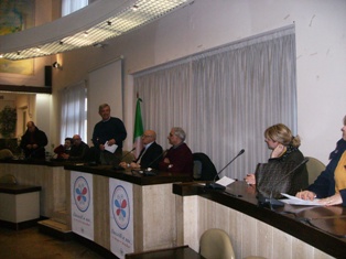 Un momento della conferenza stampa